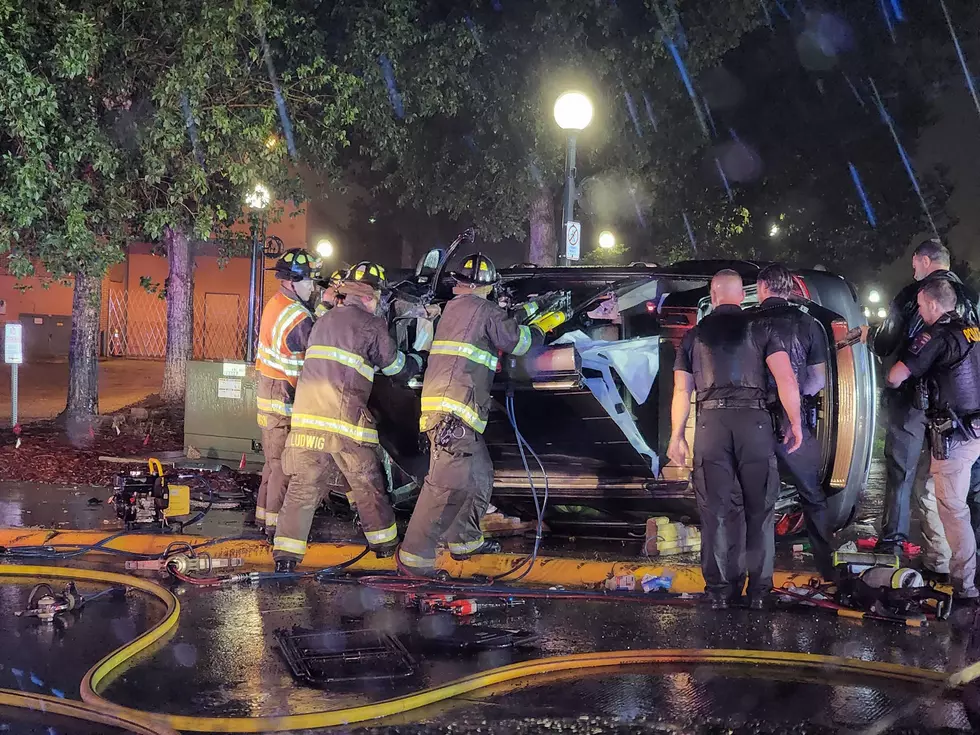Stolen Car Used in High Speed Chase Through Downtown Casper, Flipped Onto Side After Crash