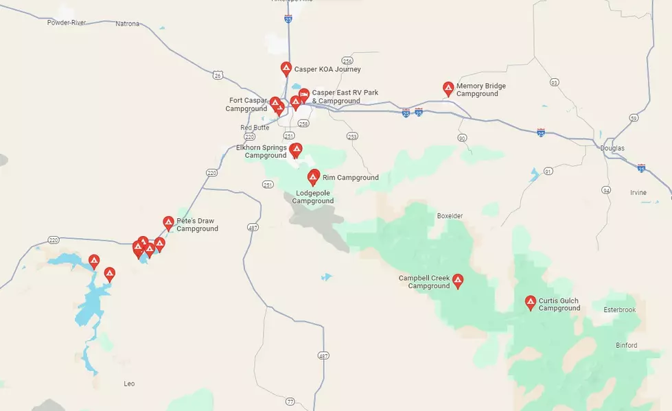 Camp Here Since Casper Mountain Will Be Under Construction