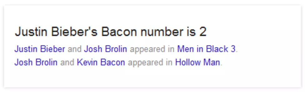 justin bieber bacon number